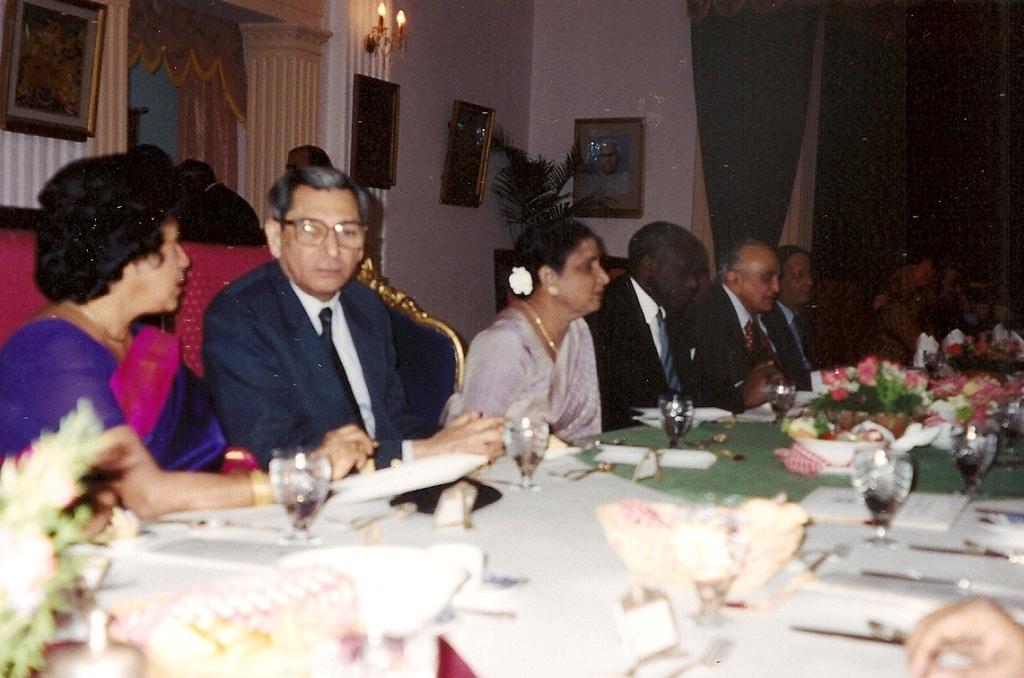 Second Meeting, Bangalore 2001: Her Excellency Shrimati Rama Devi (centre)