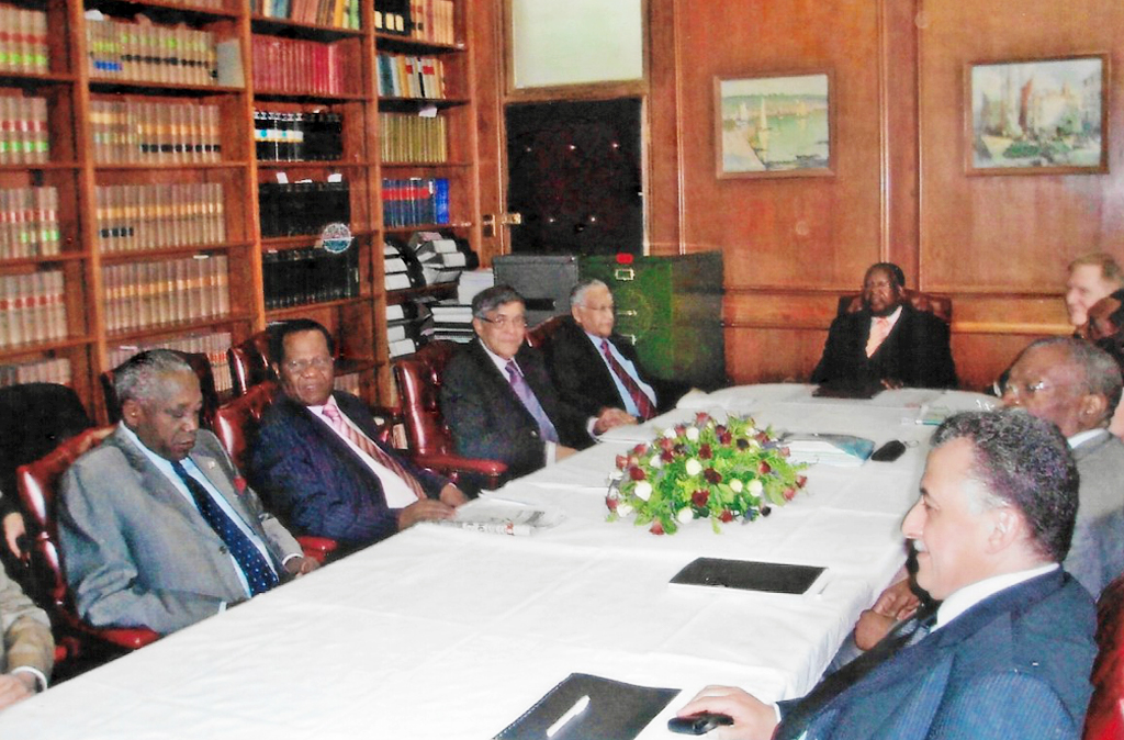 Sixth Meeting, Lusaka 2010: The closing session, in the Chambers of the Chief Justice of the Supreme Court of Zambia.