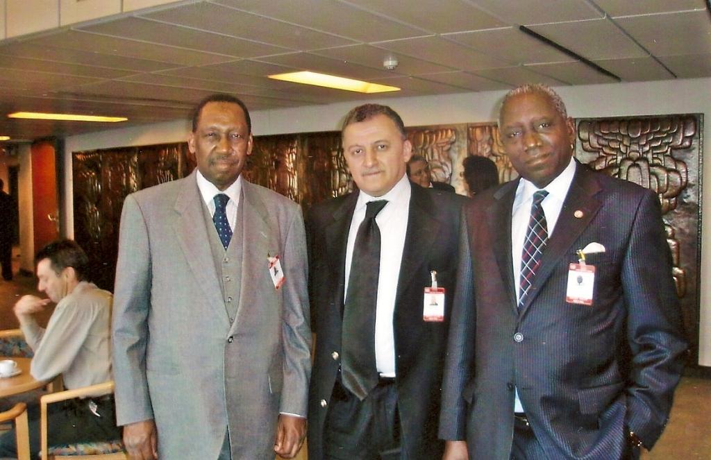 Fifth Meeting, Vienna 2007: From left: Chief Justice Uwais, Deputy Chief Justice Sherif and Chief Justice Samatta